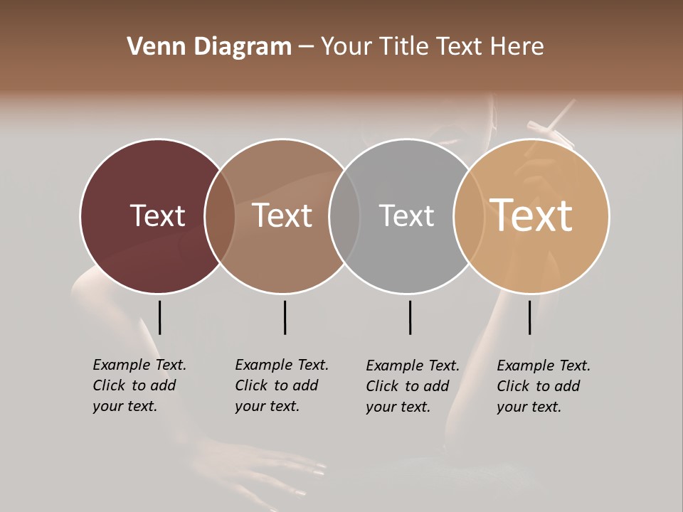 Attractive Smoker Model PowerPoint Template