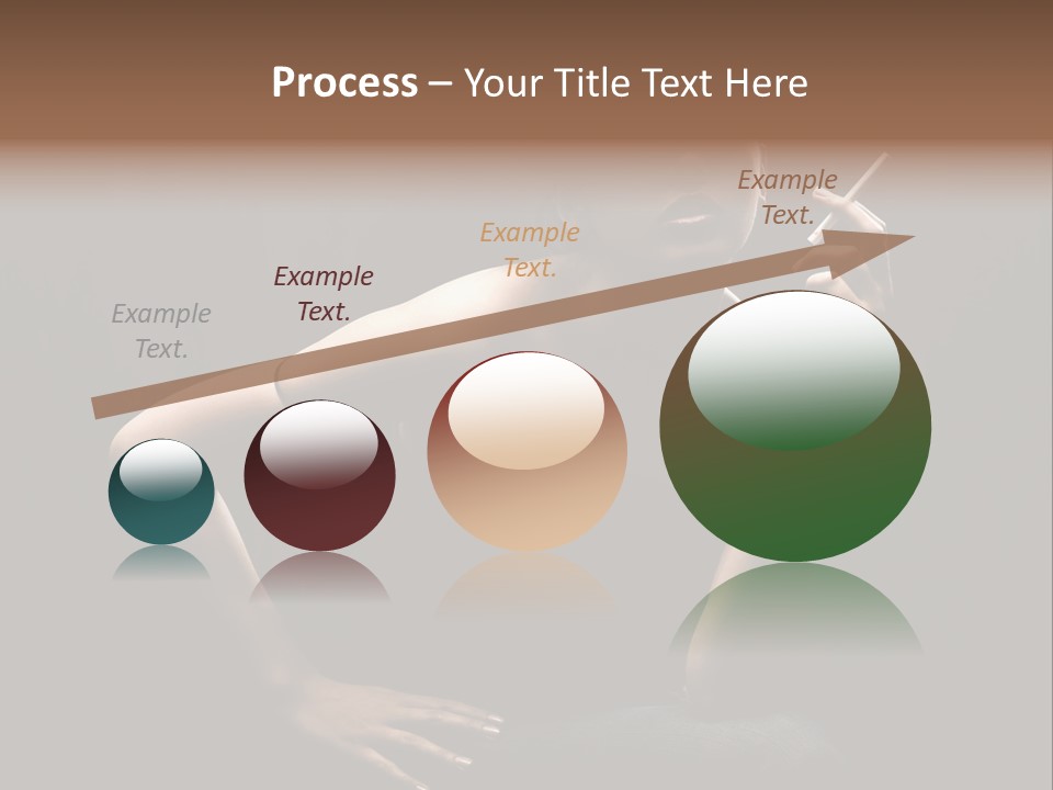 Attractive Smoker Model PowerPoint Template