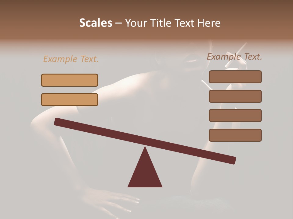 Attractive Smoker Model PowerPoint Template