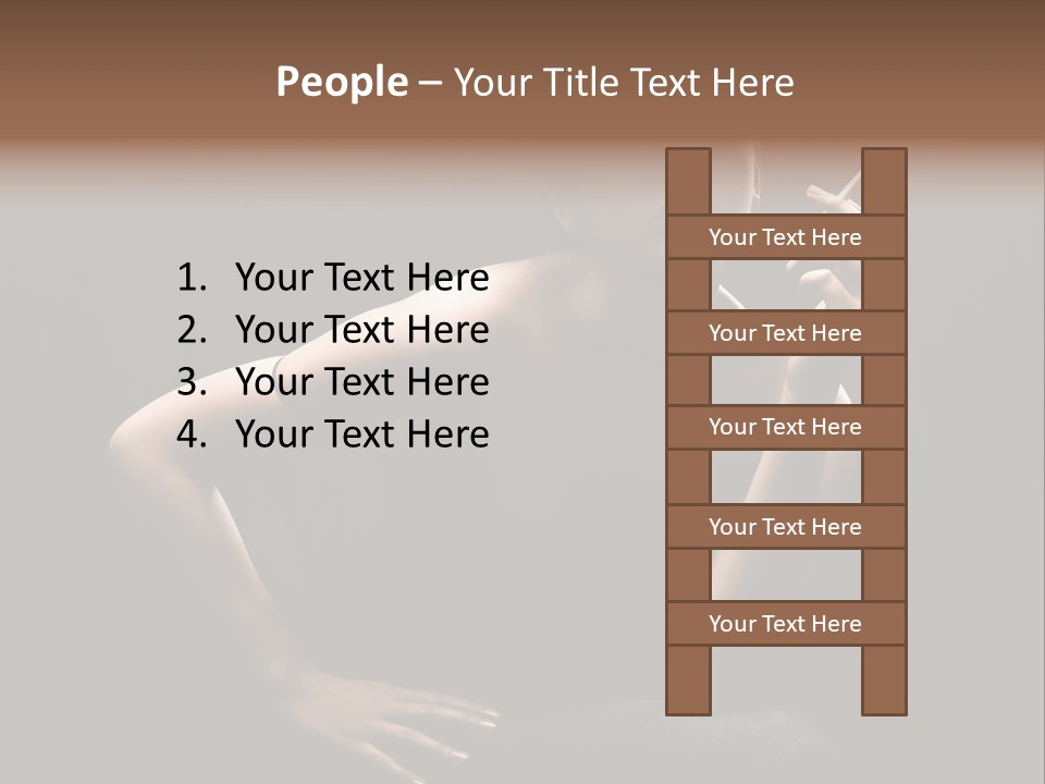 Attractive Smoker Model PowerPoint Template