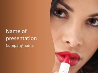 Good Glamour Red PowerPoint Template