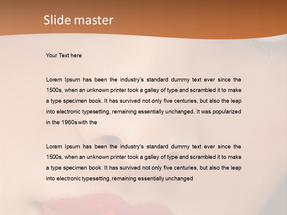 Good Glamour Red PowerPoint Template