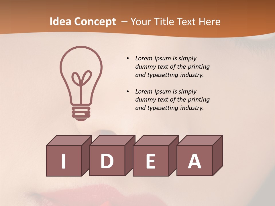 Good Glamour Red PowerPoint Template