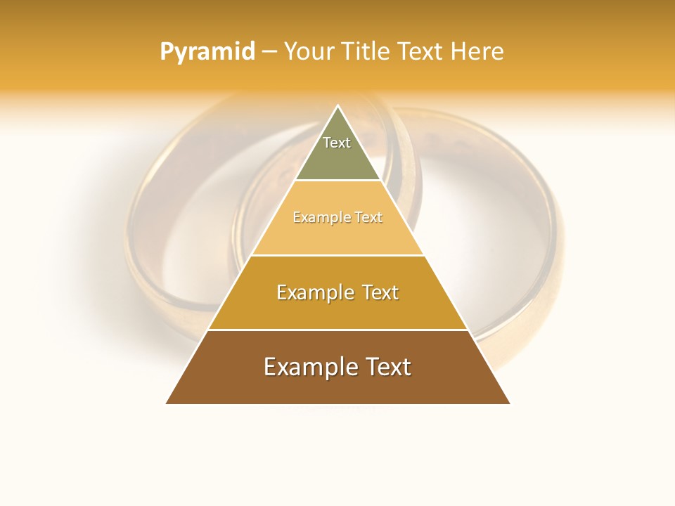 Two Gold Love PowerPoint Template