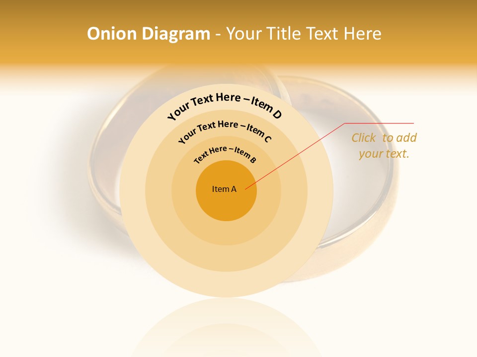 Two Gold Love PowerPoint Template