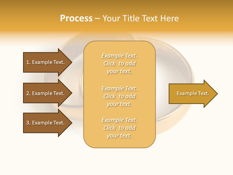 Two Gold Love PowerPoint Template