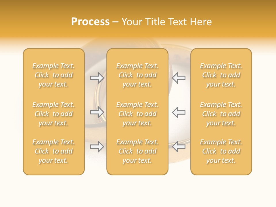 Two Gold Love PowerPoint Template