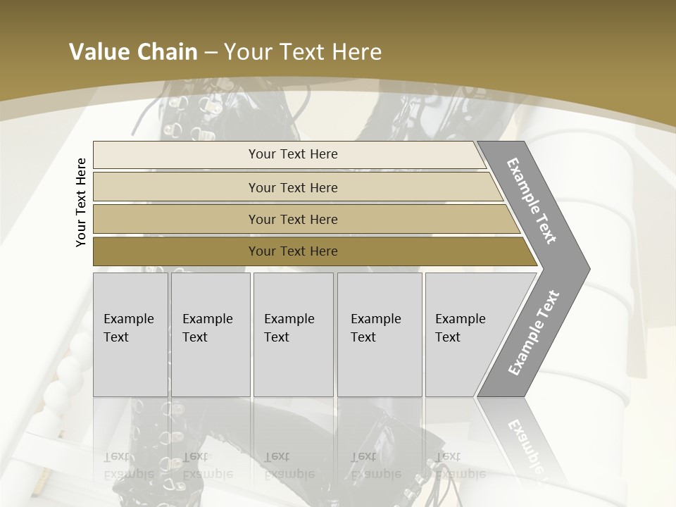 A Woman In A Black Cat Suit Is Posing On A Pole PowerPoint Template