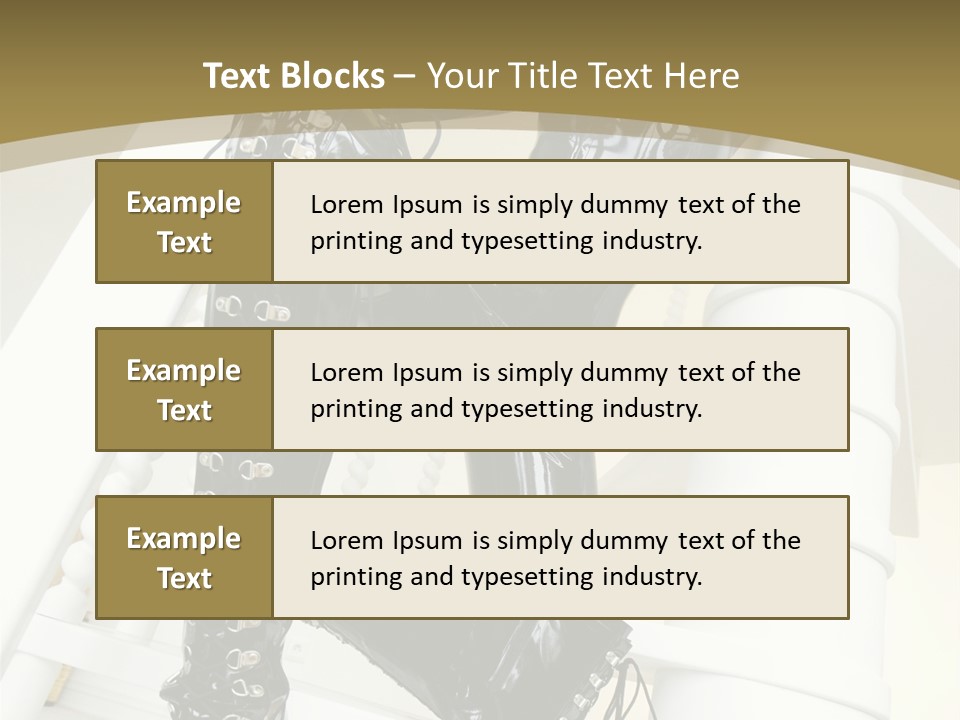 A Woman In A Black Cat Suit Is Posing On A Pole PowerPoint Template