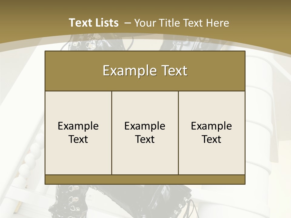 A Woman In A Black Cat Suit Is Posing On A Pole PowerPoint Template