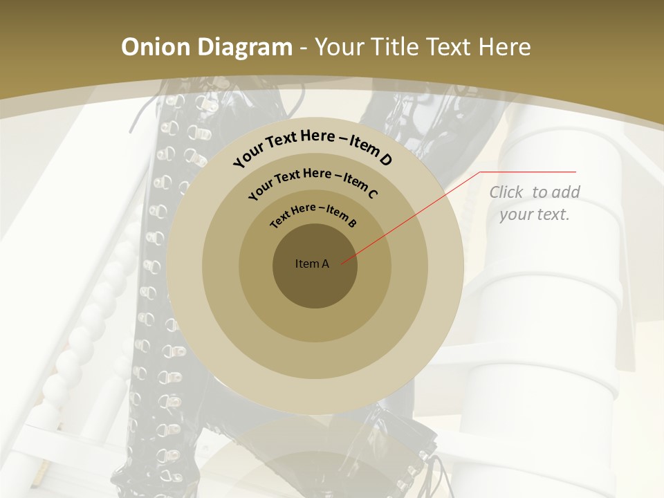 A Woman In A Black Cat Suit Is Posing On A Pole PowerPoint Template