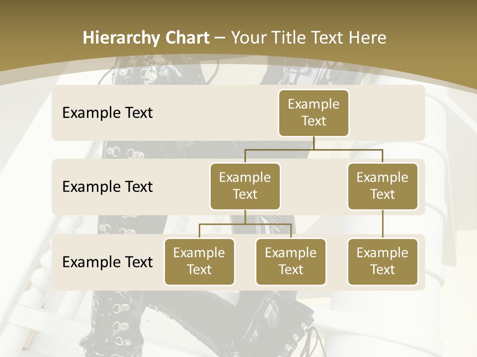 A Woman In A Black Cat Suit Is Posing On A Pole PowerPoint Template