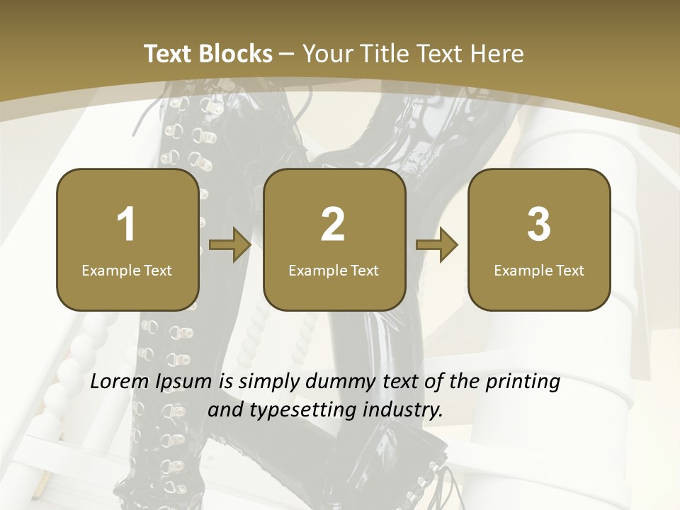 A Woman In A Black Cat Suit Is Posing On A Pole PowerPoint Template