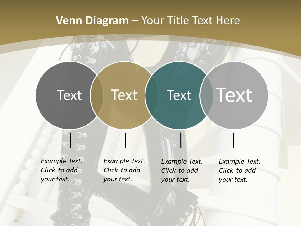 A Woman In A Black Cat Suit Is Posing On A Pole PowerPoint Template