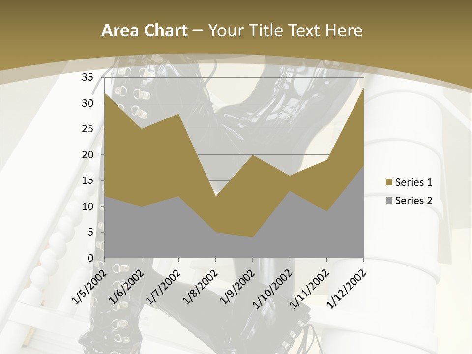 A Woman In A Black Cat Suit Is Posing On A Pole PowerPoint Template