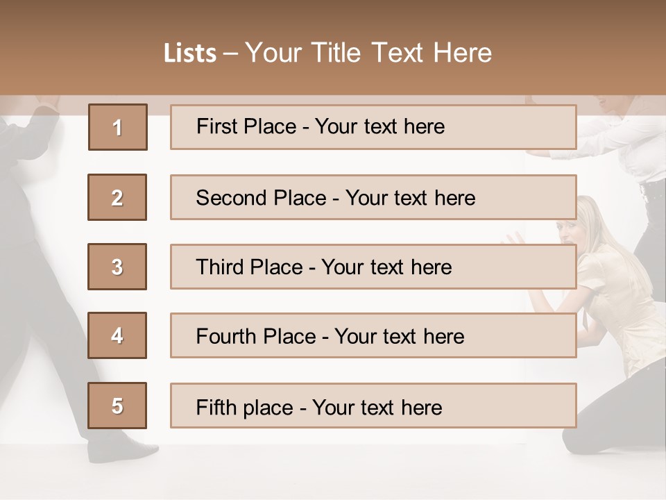 Beautiful Young People PowerPoint Template