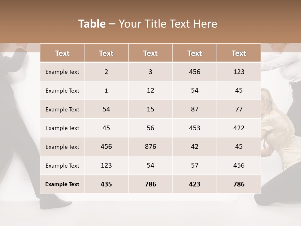 Beautiful Young People PowerPoint Template