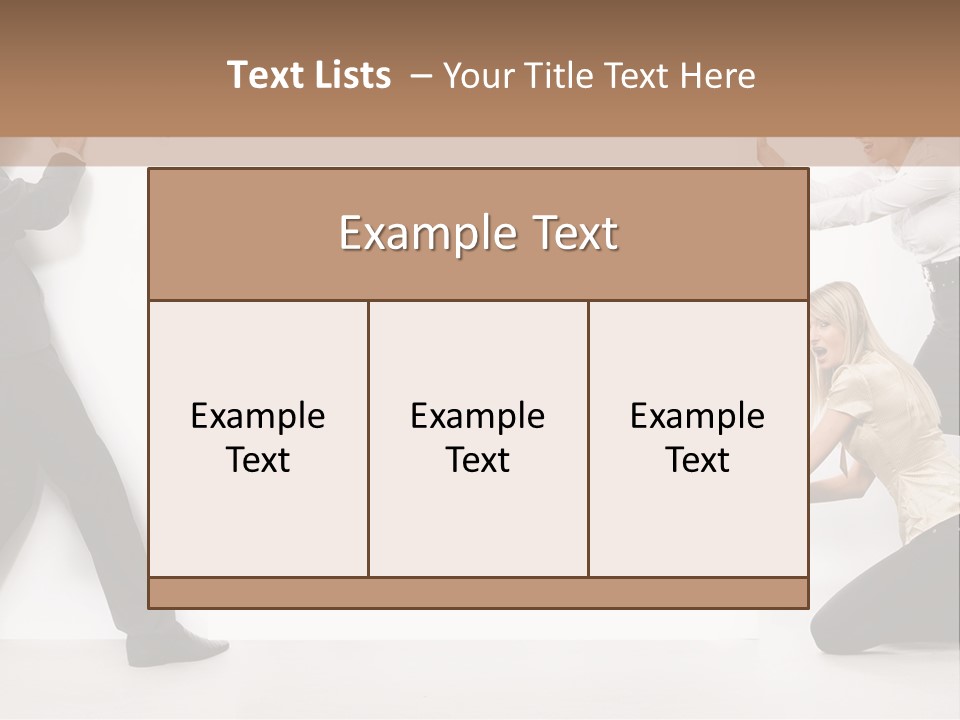 Beautiful Young People PowerPoint Template