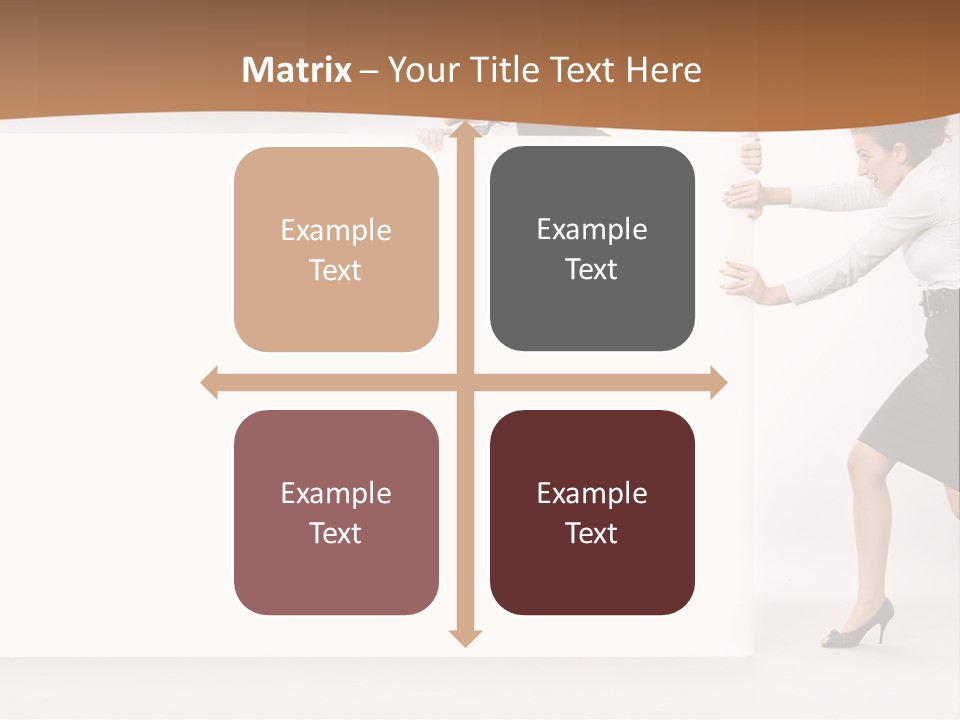 Poster White Man PowerPoint Template