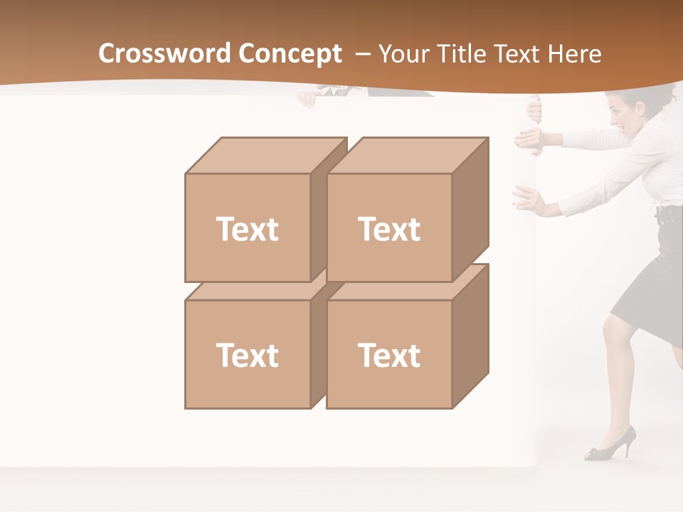 Poster White Man PowerPoint Template