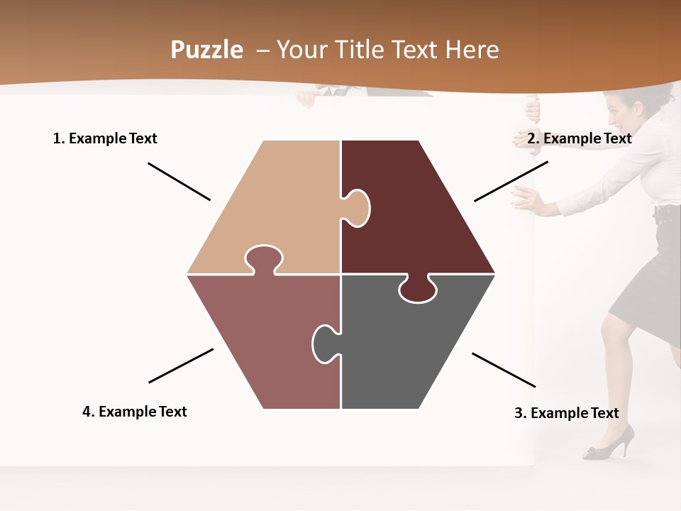 Poster White Man PowerPoint Template