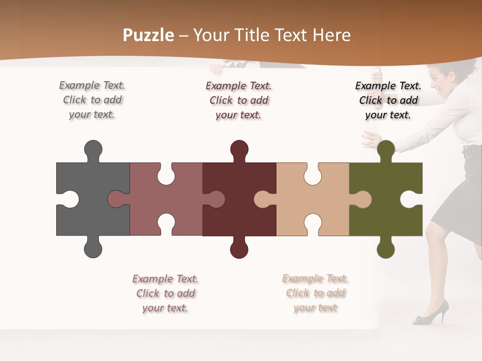 Poster White Man PowerPoint Template