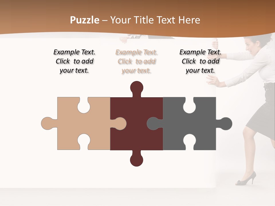 Poster White Man PowerPoint Template