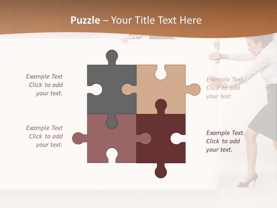 Poster White Man PowerPoint Template