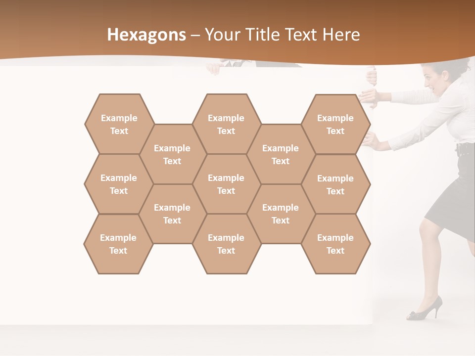 Poster White Man PowerPoint Template