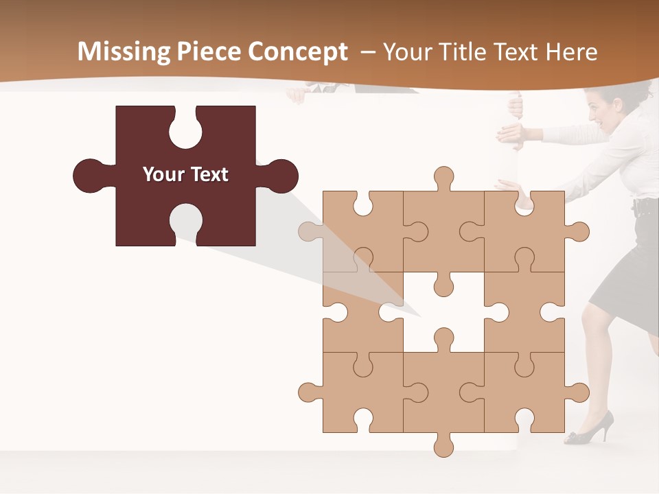 Poster White Man PowerPoint Template