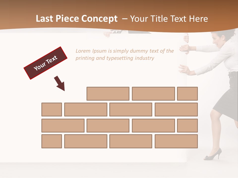 Poster White Man PowerPoint Template