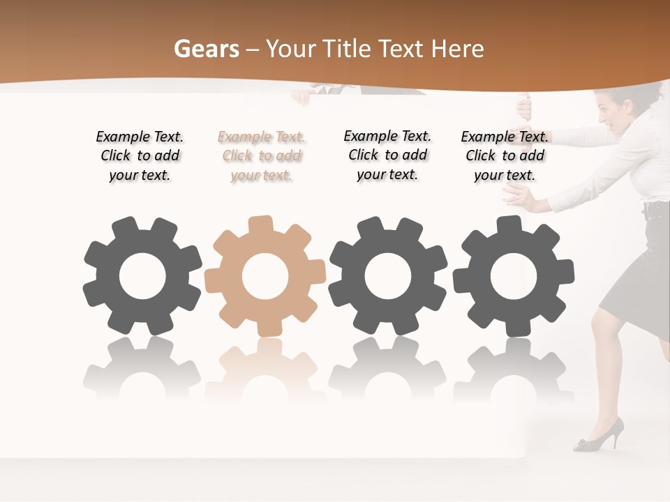 Poster White Man PowerPoint Template