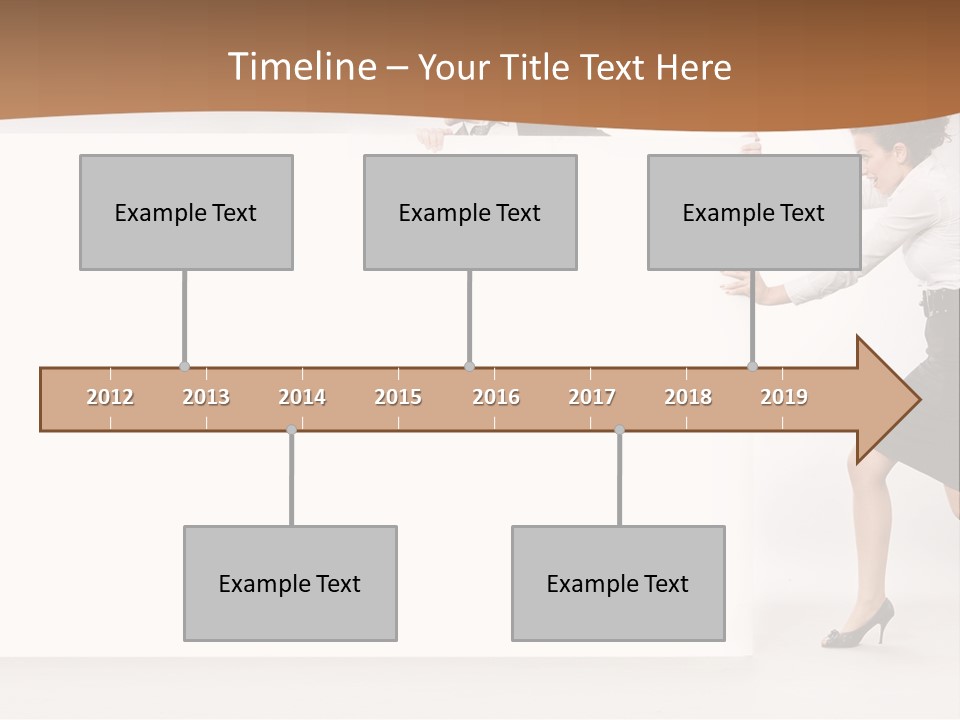 Poster White Man PowerPoint Template
