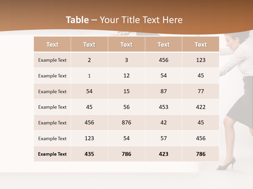 Poster White Man PowerPoint Template