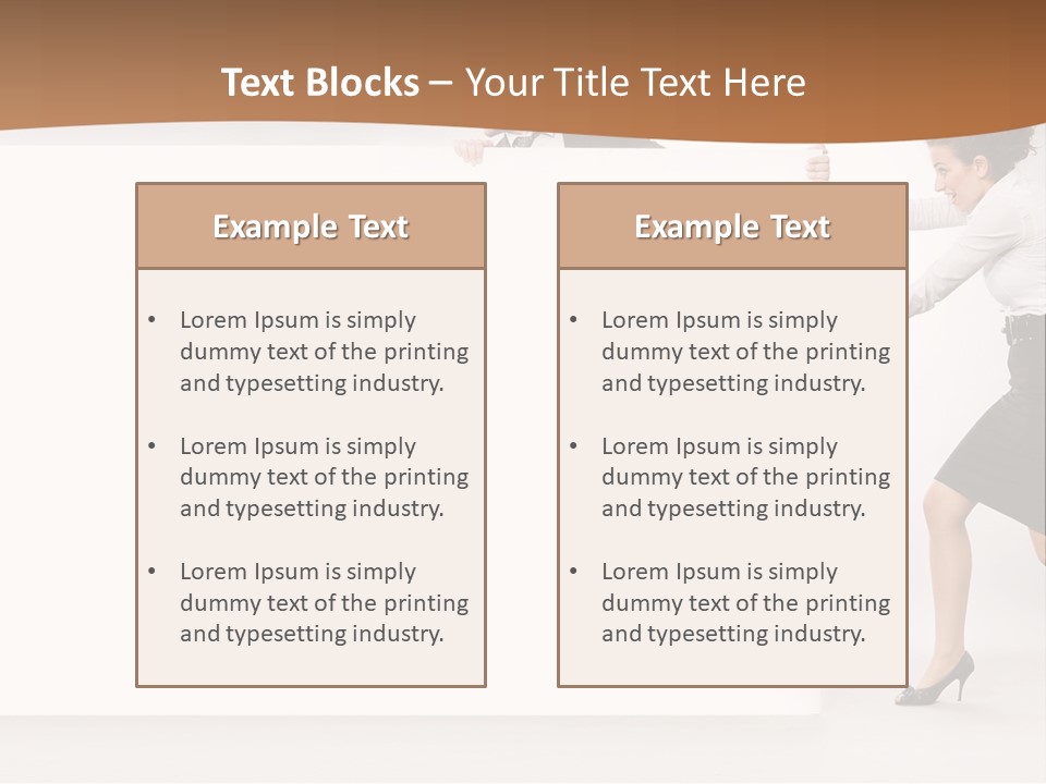 Poster White Man PowerPoint Template