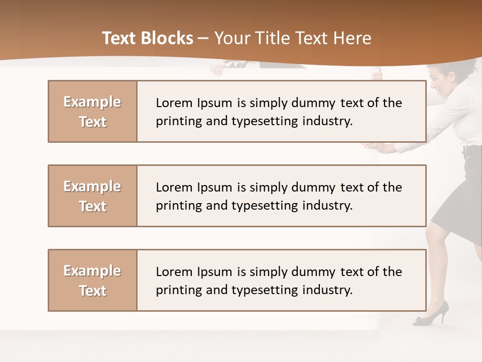 Poster White Man PowerPoint Template