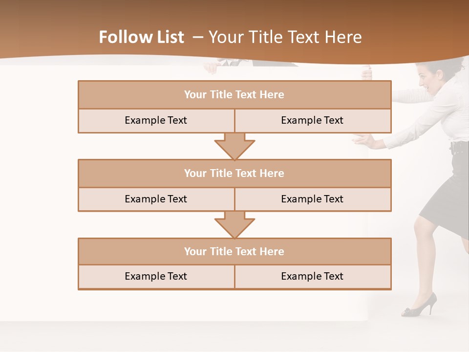 Poster White Man PowerPoint Template