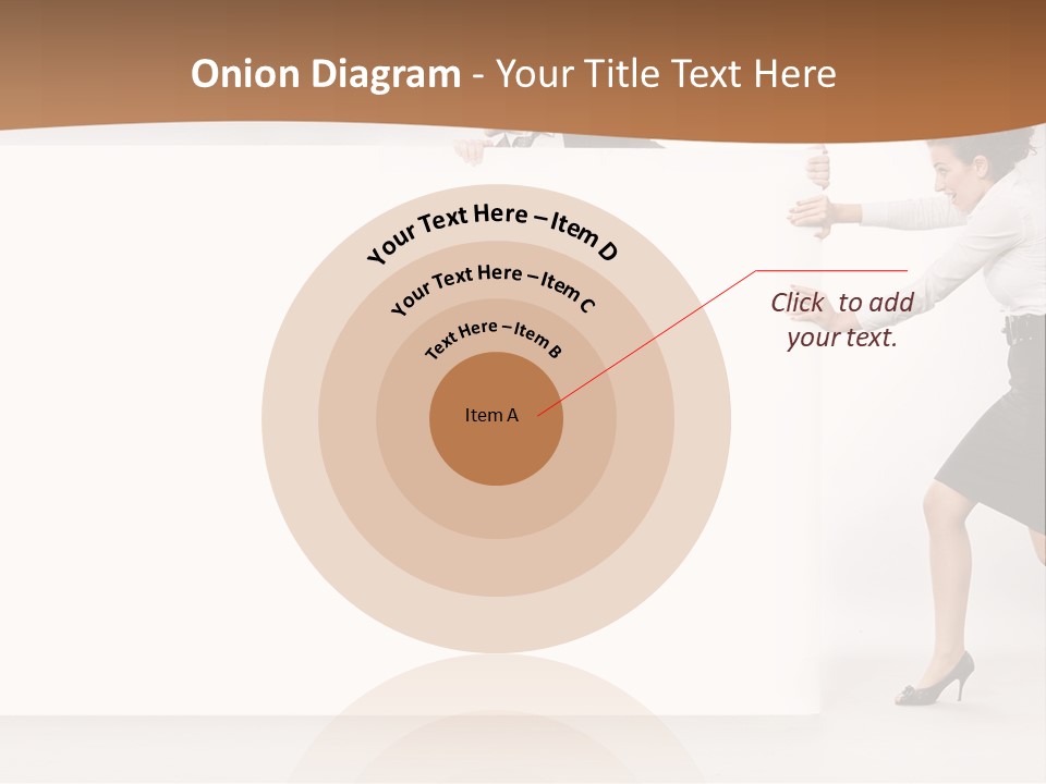 Poster White Man PowerPoint Template