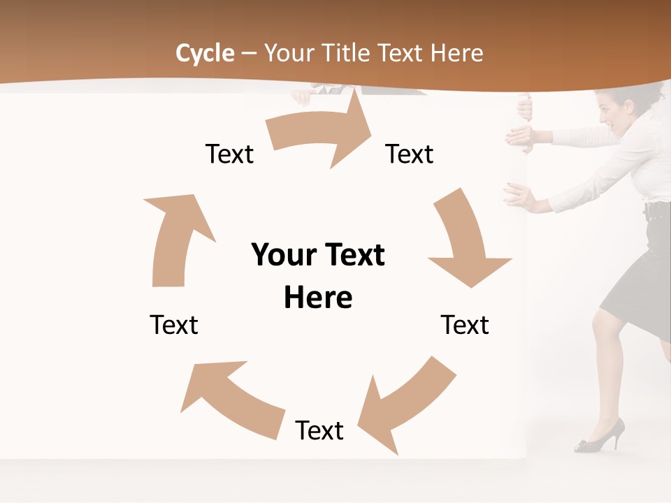 Poster White Man PowerPoint Template