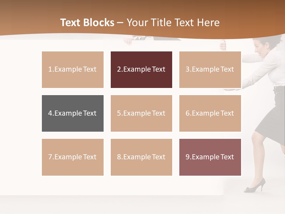 Poster White Man PowerPoint Template