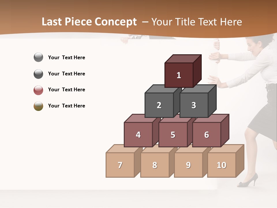 Poster White Man PowerPoint Template