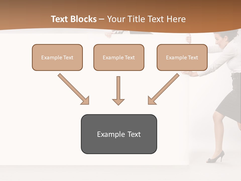 Poster White Man PowerPoint Template