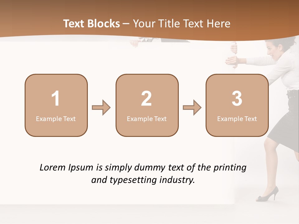 Poster White Man PowerPoint Template