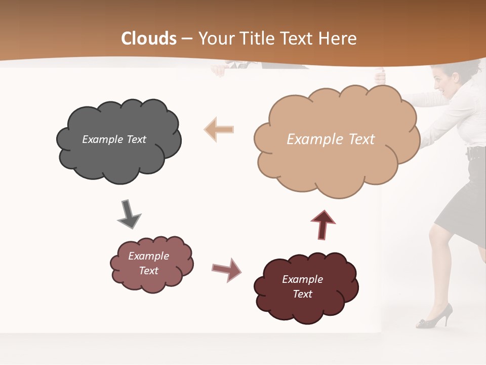 Poster White Man PowerPoint Template