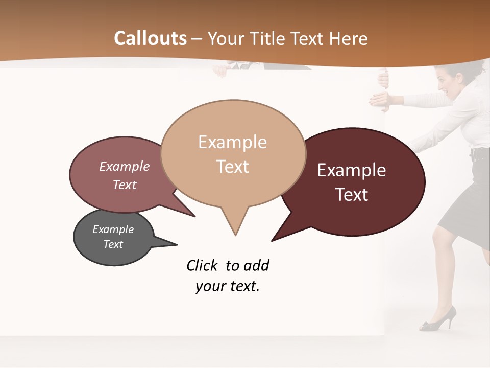 Poster White Man PowerPoint Template