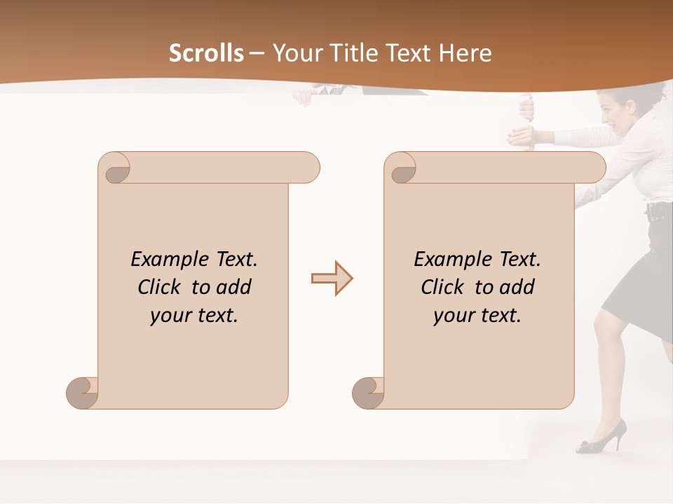 Poster White Man PowerPoint Template