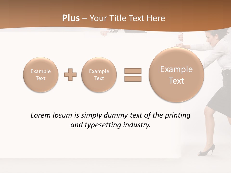 Poster White Man PowerPoint Template