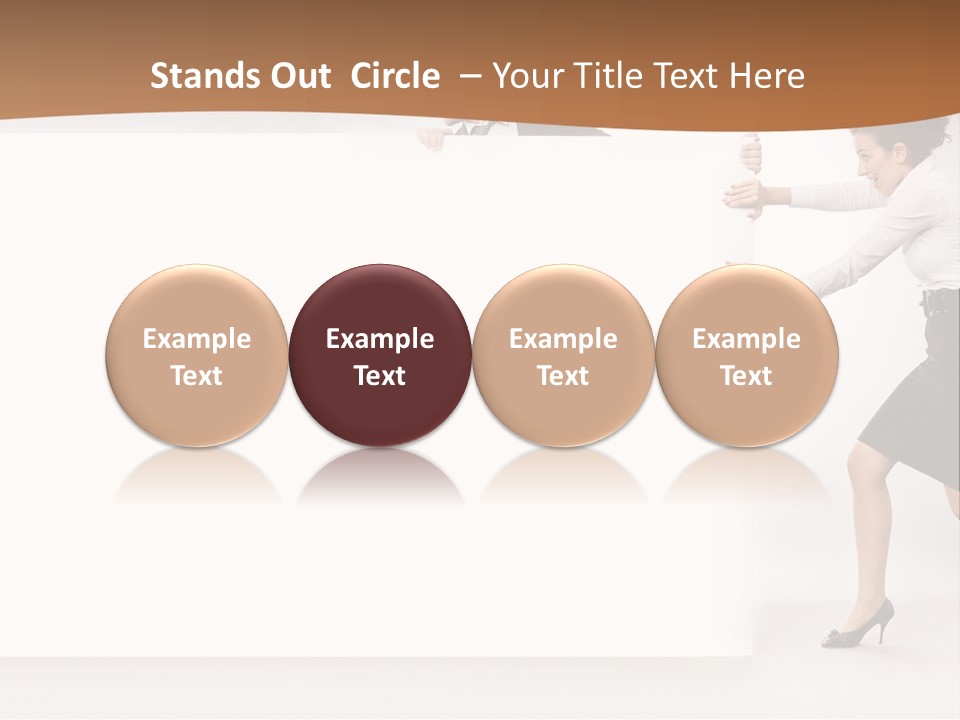 Poster White Man PowerPoint Template