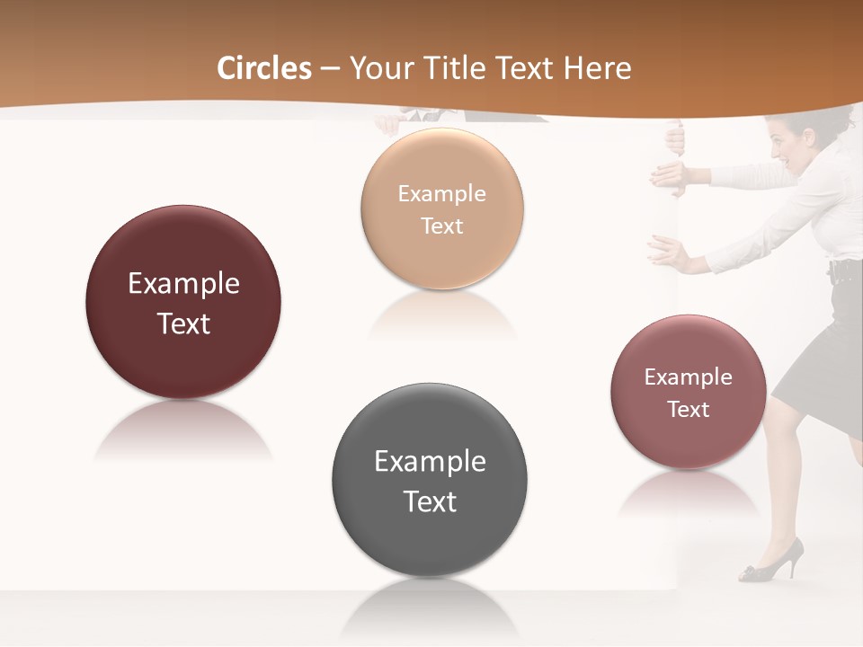 Poster White Man PowerPoint Template