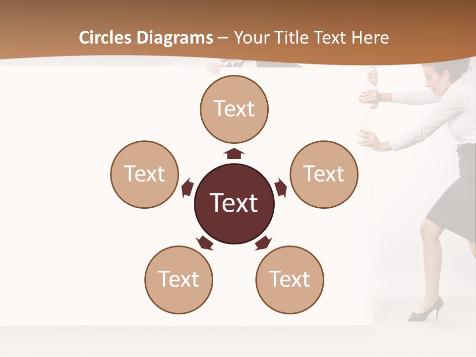 Poster White Man PowerPoint Template